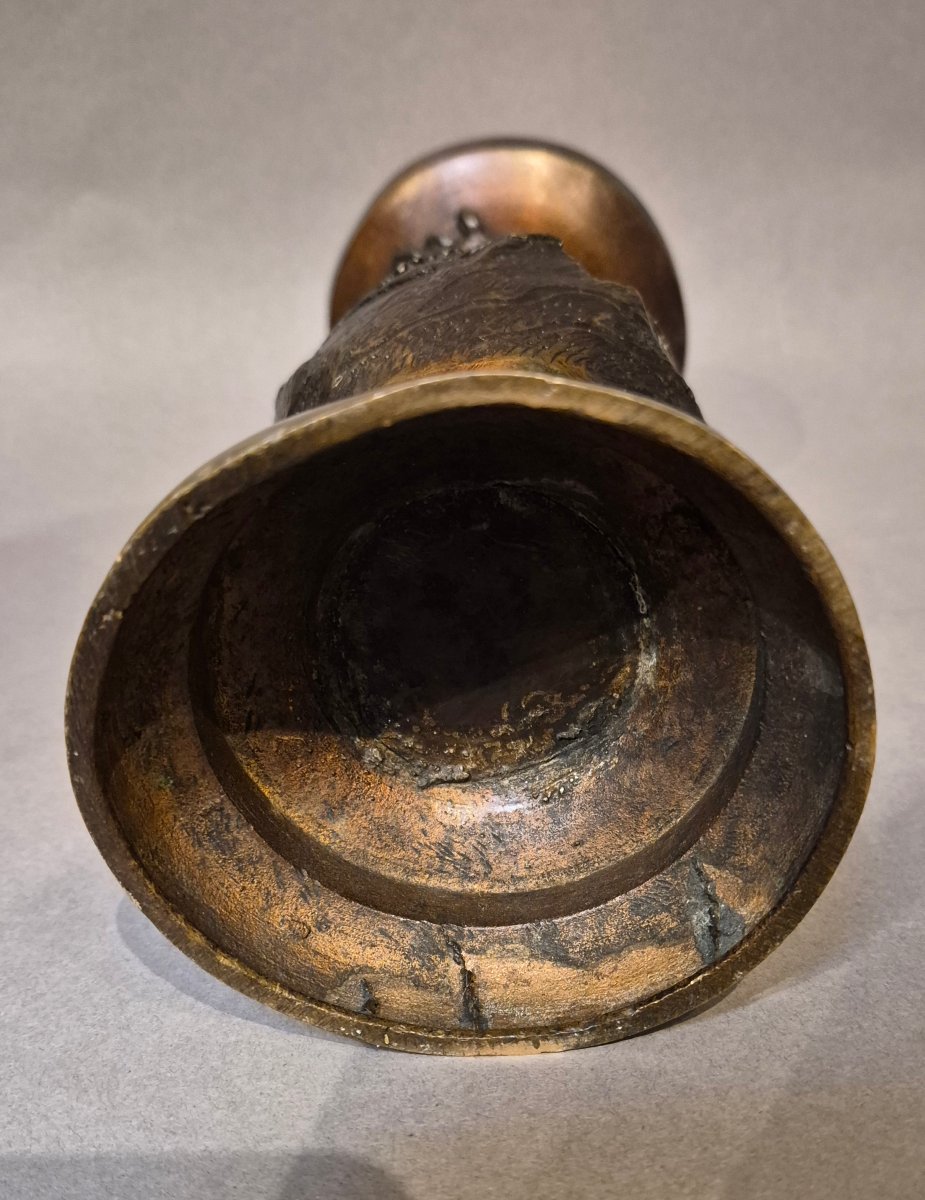 Chine Paire de vases en bronze -photo-2