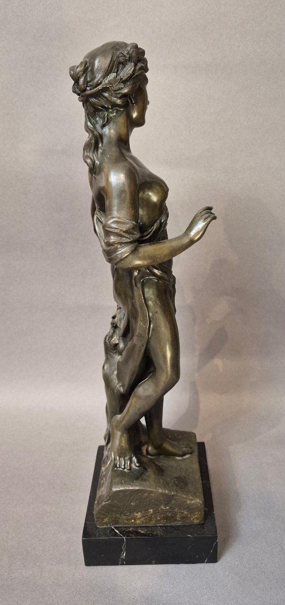 Bronze "the Nude Goddess Flora"-photo-4