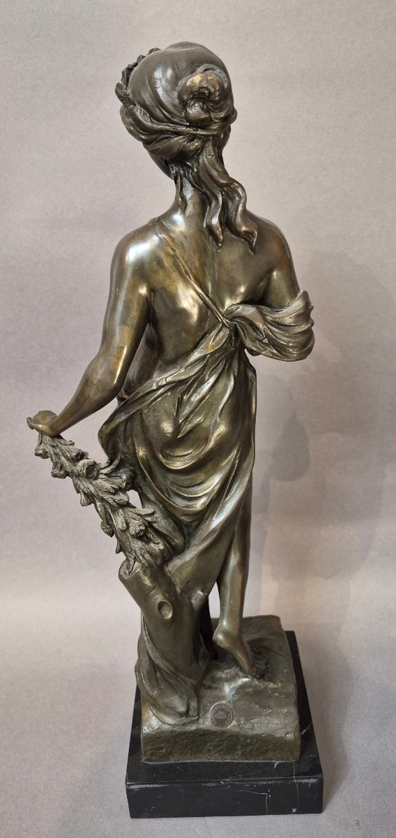 Bronze "the Nude Goddess Flora"-photo-2