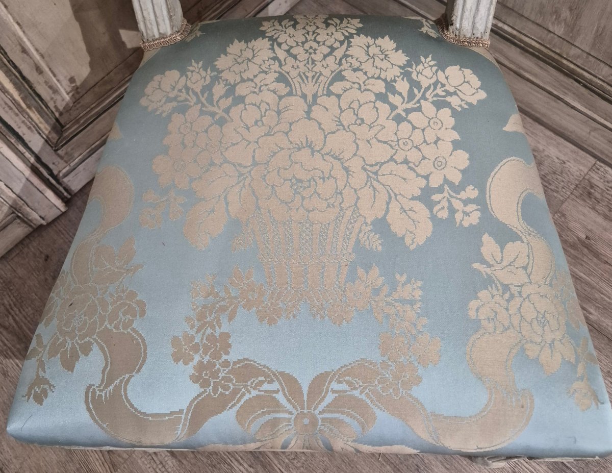 Antique Louis XVI Chair Stamped "pluvinet"-photo-4