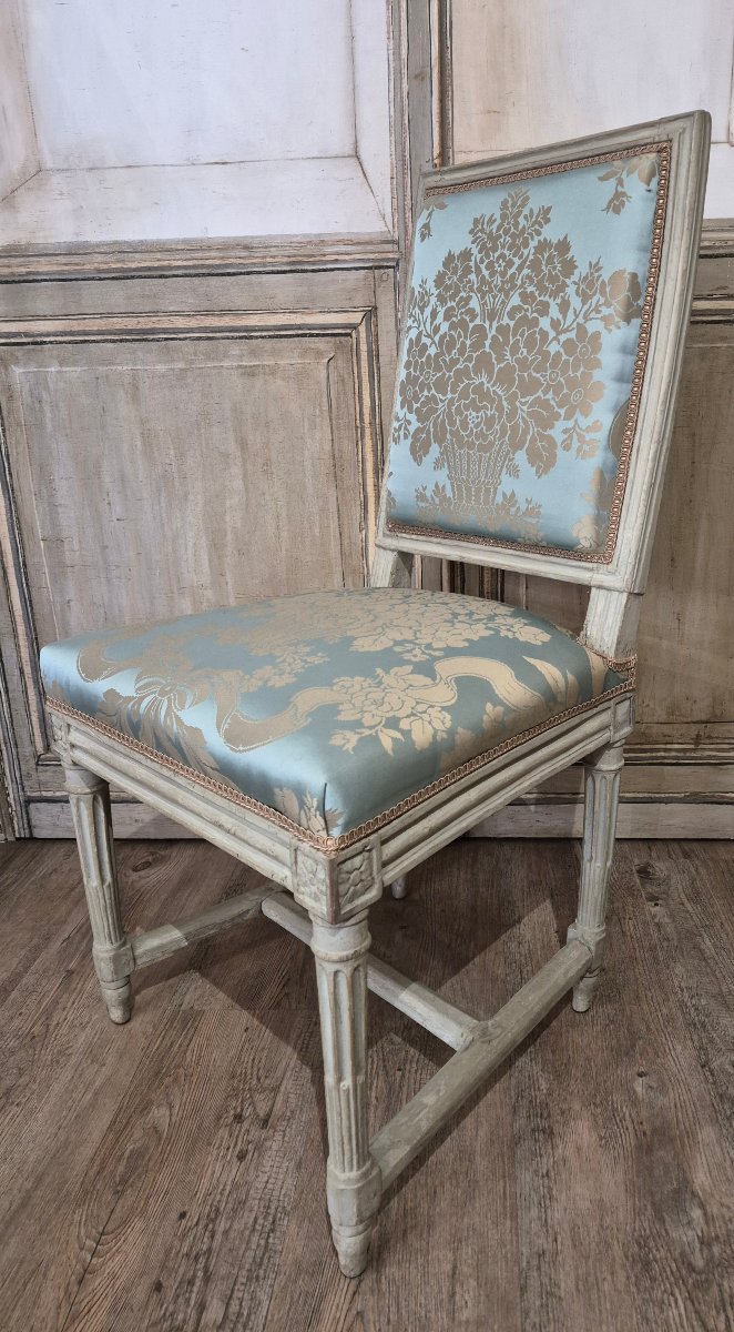 Antique Louis XVI Chair Stamped "pluvinet"
