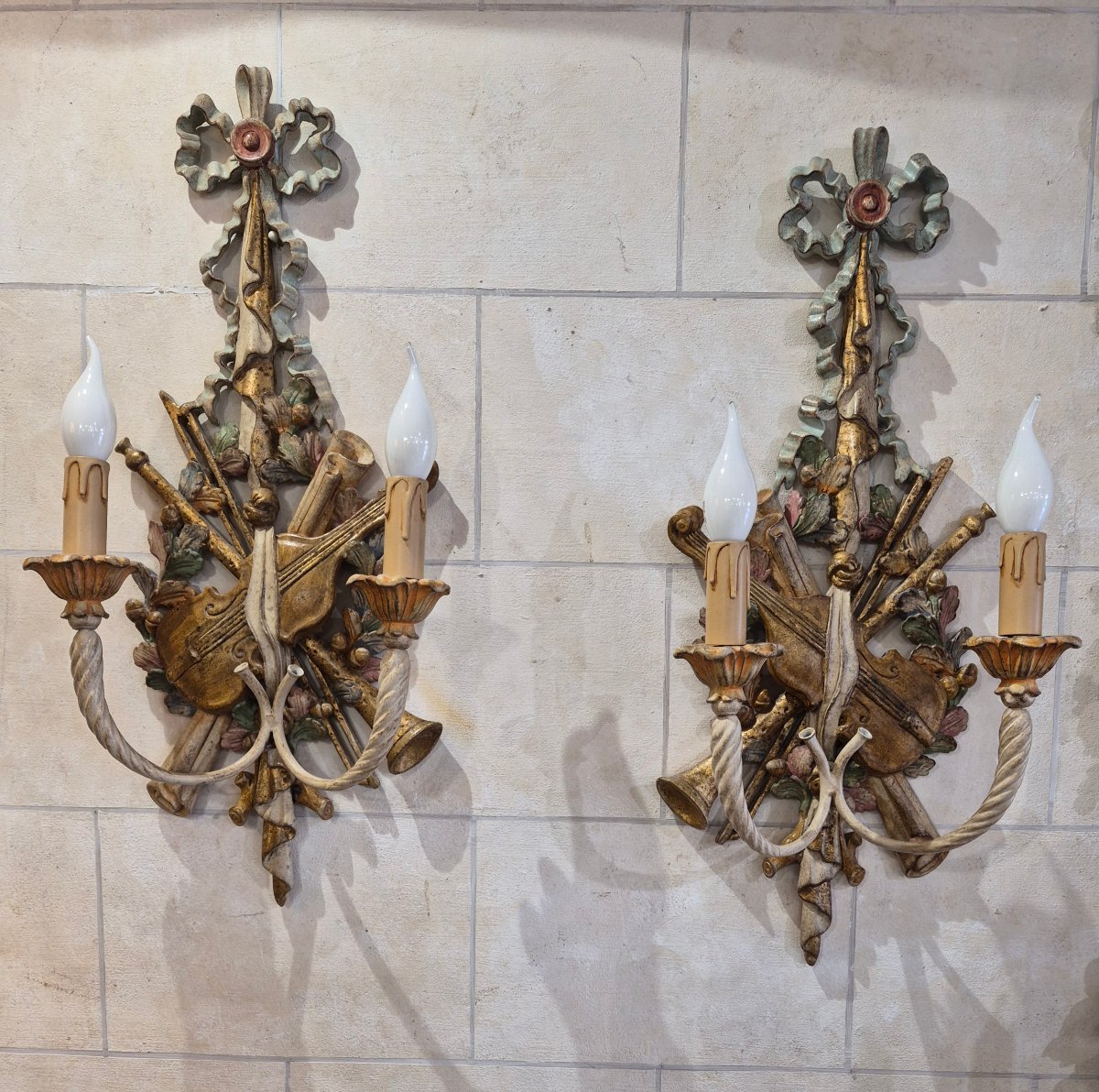 Paire d’appliques 