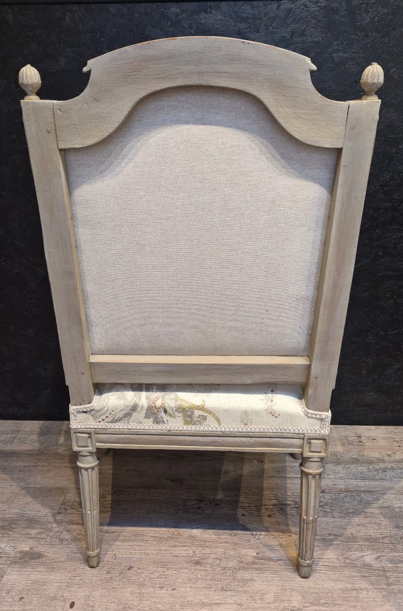 Paire de fauteuils à la reine d'époque Louis XVI -photo-2