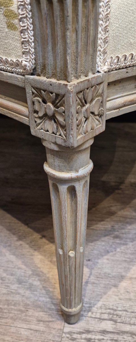 Paire de fauteuils à la reine d'époque Louis XVI -photo-4