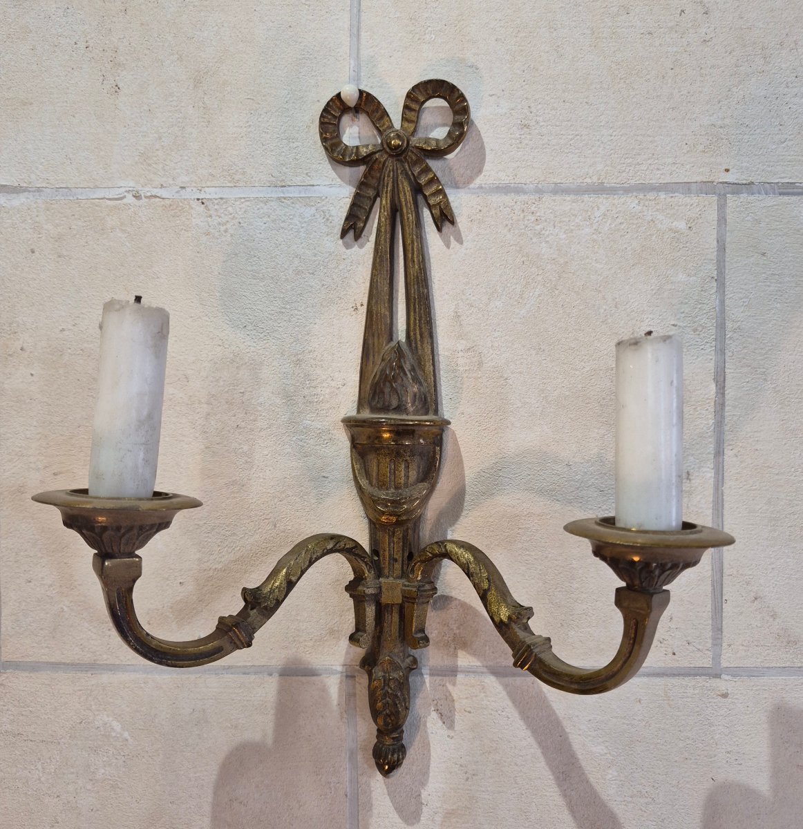 Pair Of Louis XVI-style Wall Sconces -photo-2