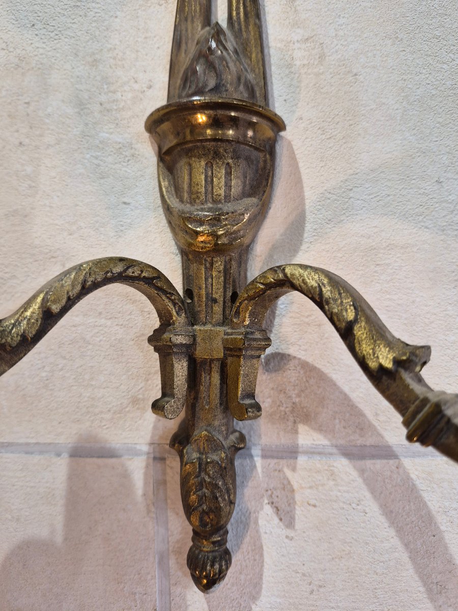 Pair Of Louis XVI-style Wall Sconces -photo-3