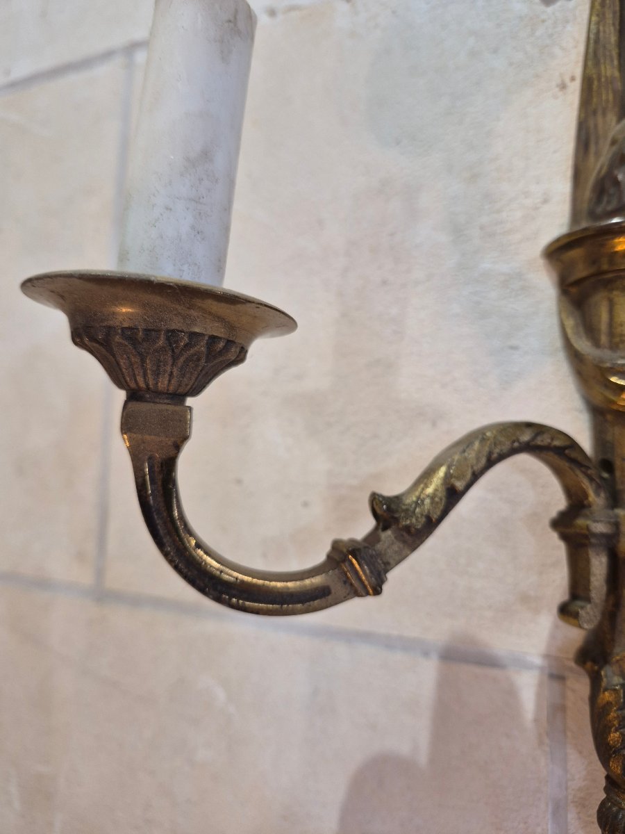 Pair Of Louis XVI-style Wall Sconces -photo-1