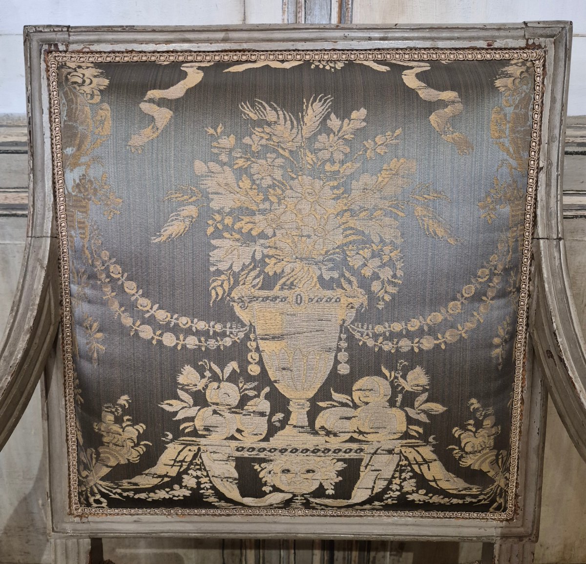 Fauteuil d'époque Louis XVI estampillé de Mariette reçu maître en1770-photo-6