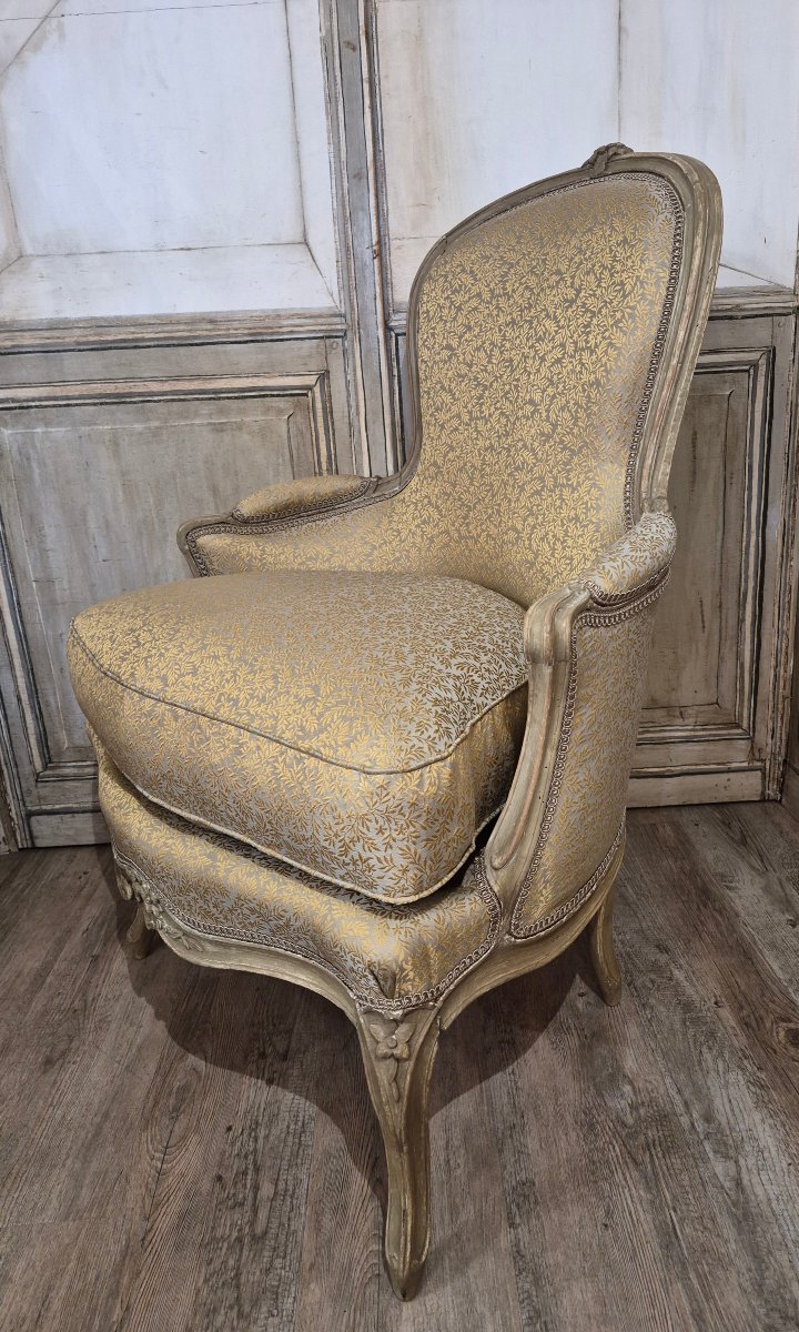 Bergère d'époque Louis XV -photo-4