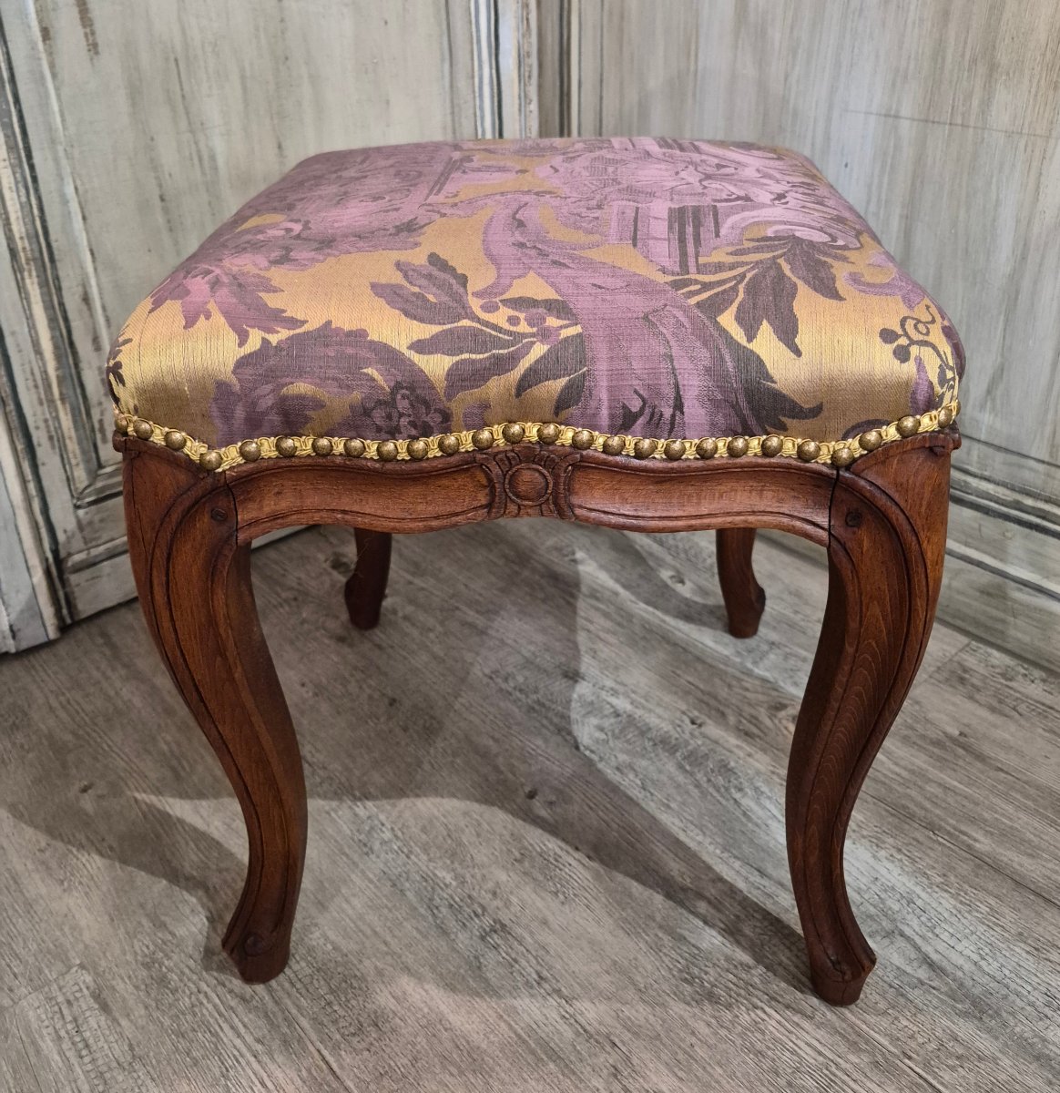 Paire de tabourets Louis XV -photo-3