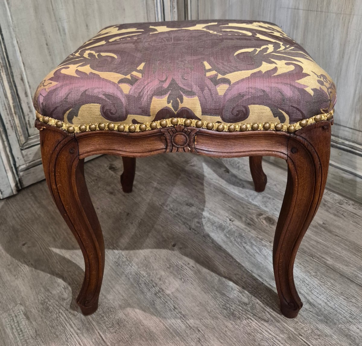 Paire de tabourets Louis XV -photo-2