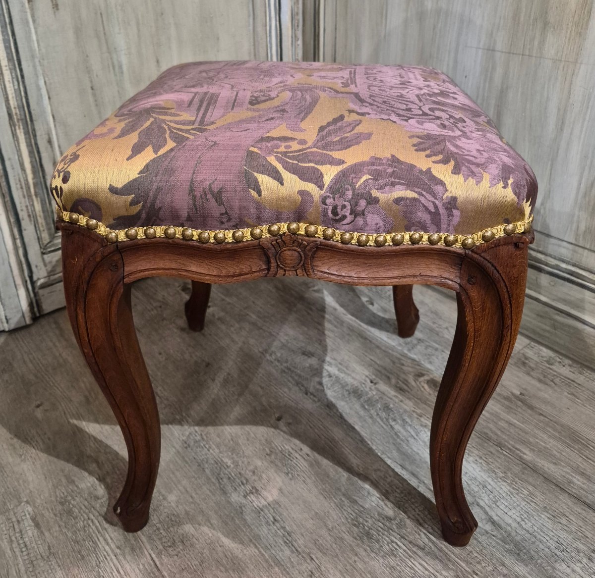 Paire de tabourets Louis XV -photo-3