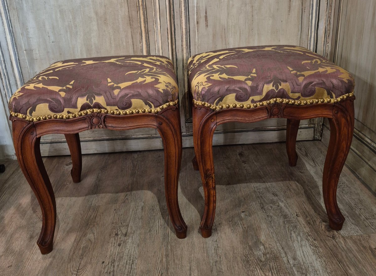 Pair Of Louis XV Stools 