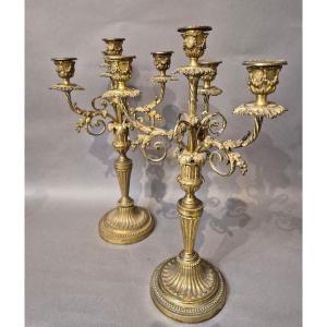 Paire de candélabres
