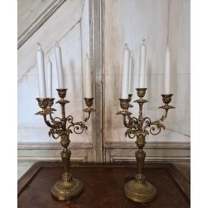 Paire de candélabres