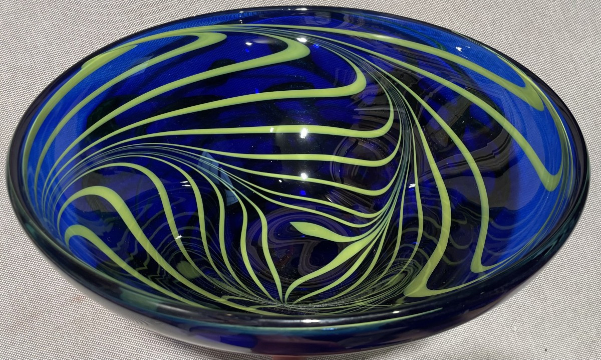 Coupe cristal soufflé de BIOT