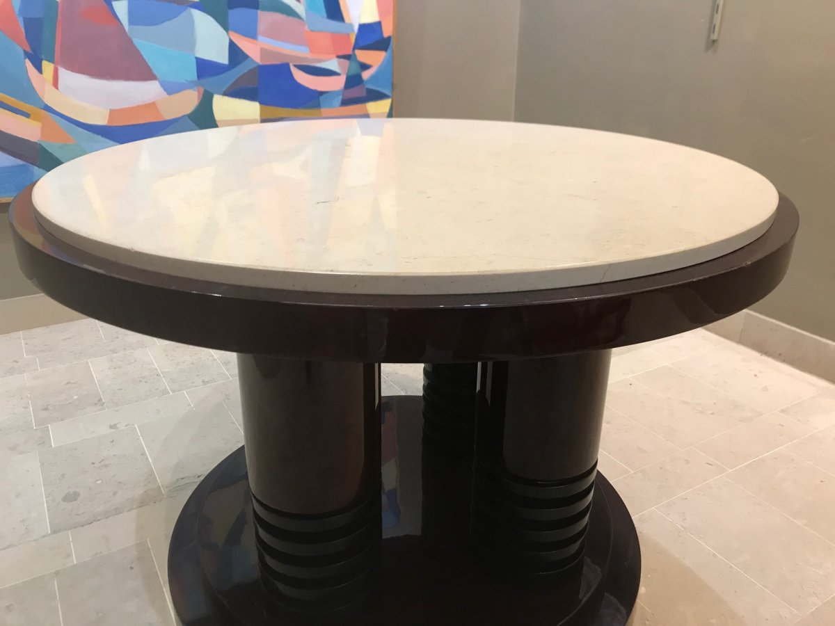 Modernist Pedestal Table - Art Deco-photo-2