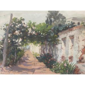 Allée fleurie / Ecole d'Alger / Paul NICOLAI