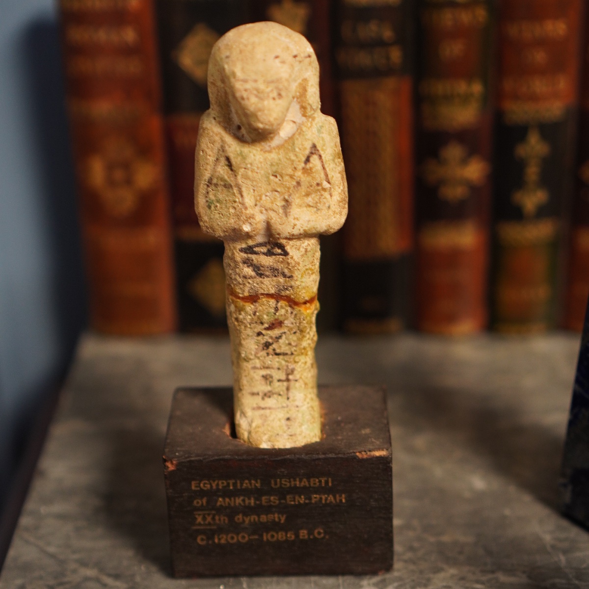 Ancient Egyptian Faience Ushabti, 20th Dynasty - Ancient Egypt