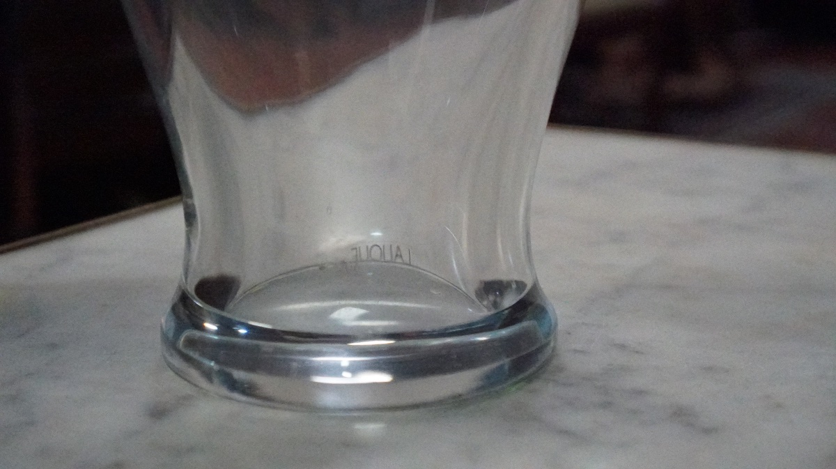 Lalique – vase « Tanega » en cristal clair et vert – Marie-Claude Lalique, années 1980-photo-3