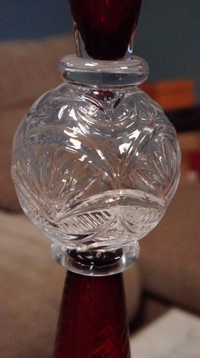 Bořek šípek For Driade – “perigot” Vase In Red And Clear Blown Glass – 1990s-photo-5