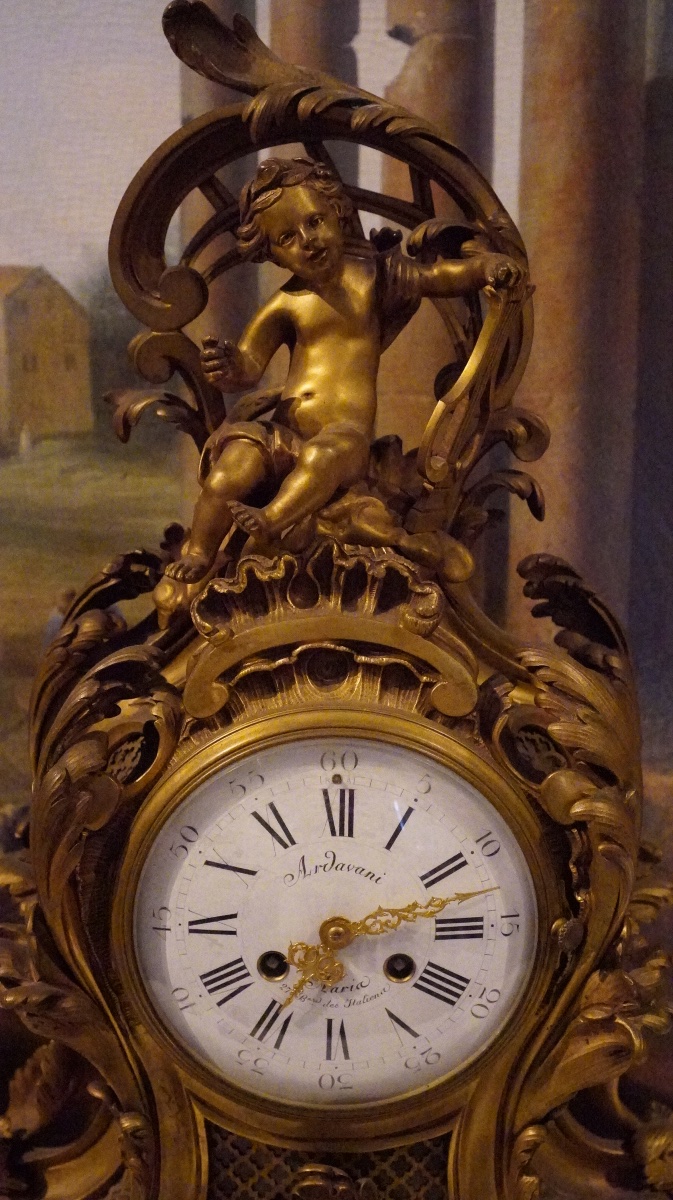 Grande pendule de style Louis XV – Fin du XIXe siècle - Ardavani Paris -photo-2