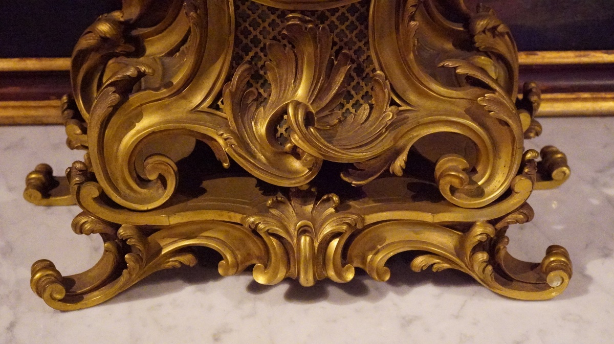 Grande pendule de style Louis XV – Fin du XIXe siècle - Ardavani Paris -photo-4