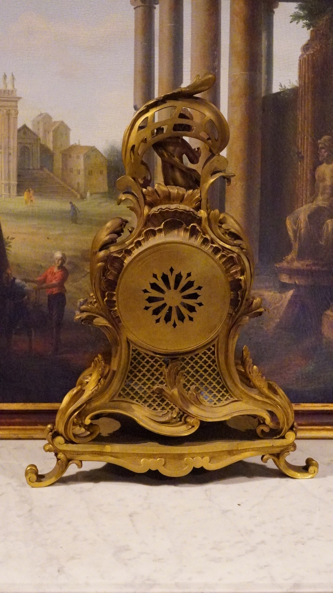 Grande pendule de style Louis XV – Fin du XIXe siècle - Ardavani Paris -photo-6
