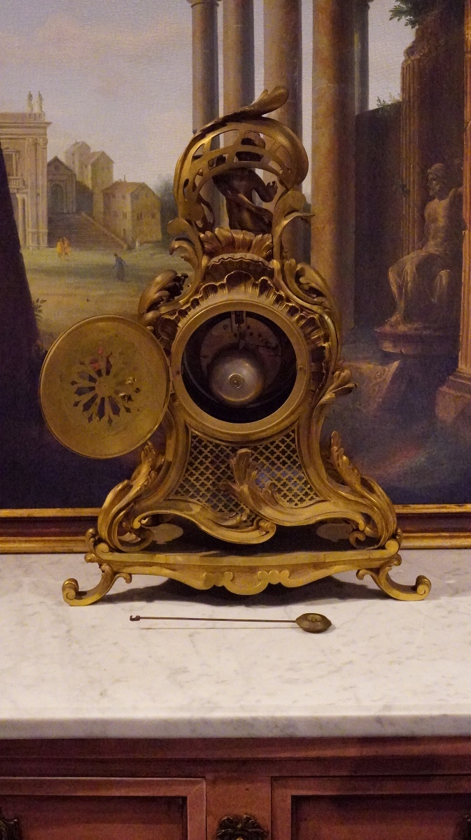 Grande pendule de style Louis XV – Fin du XIXe siècle - Ardavani Paris -photo-7