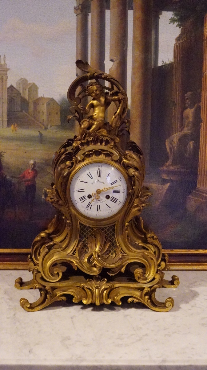 Grande pendule de style Louis XV – Fin du XIXe siècle - Ardavani Paris -photo-8