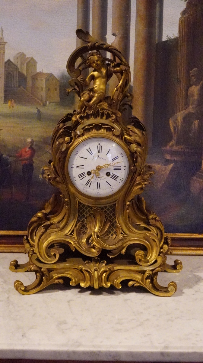 Grande pendule de style Louis XV – Fin du XIXe siècle - Ardavani Paris 