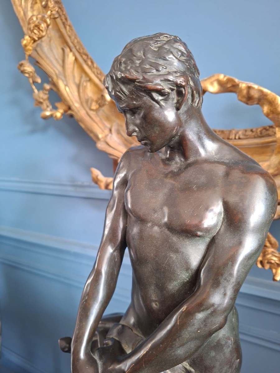 Raoul Larche (1860-1912) – « La Douleur d’Oreste » – Bronze Siot-Decauville – H 60cm-photo-2