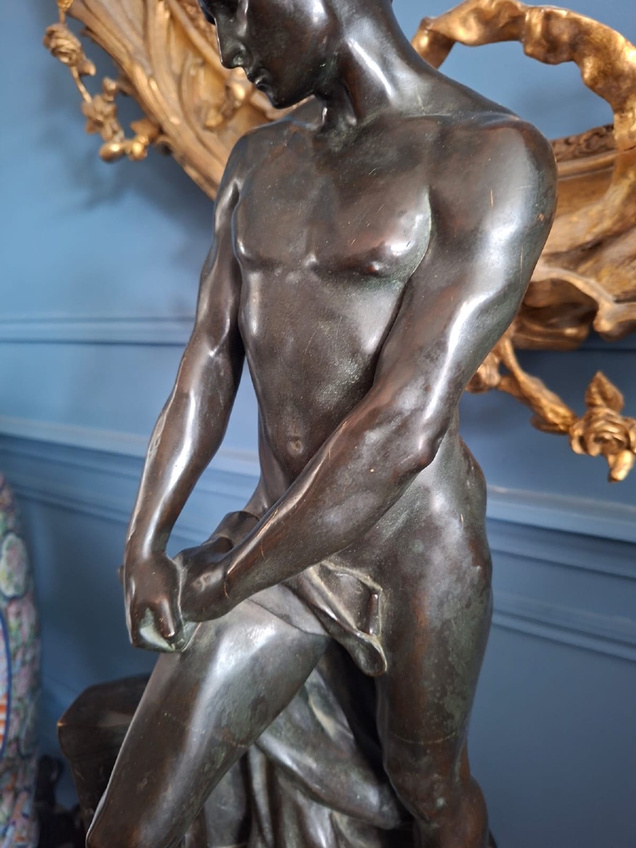 Raoul Larche (1860-1912) – « La Douleur d’Oreste » – Bronze Siot-Decauville – H 60cm-photo-3