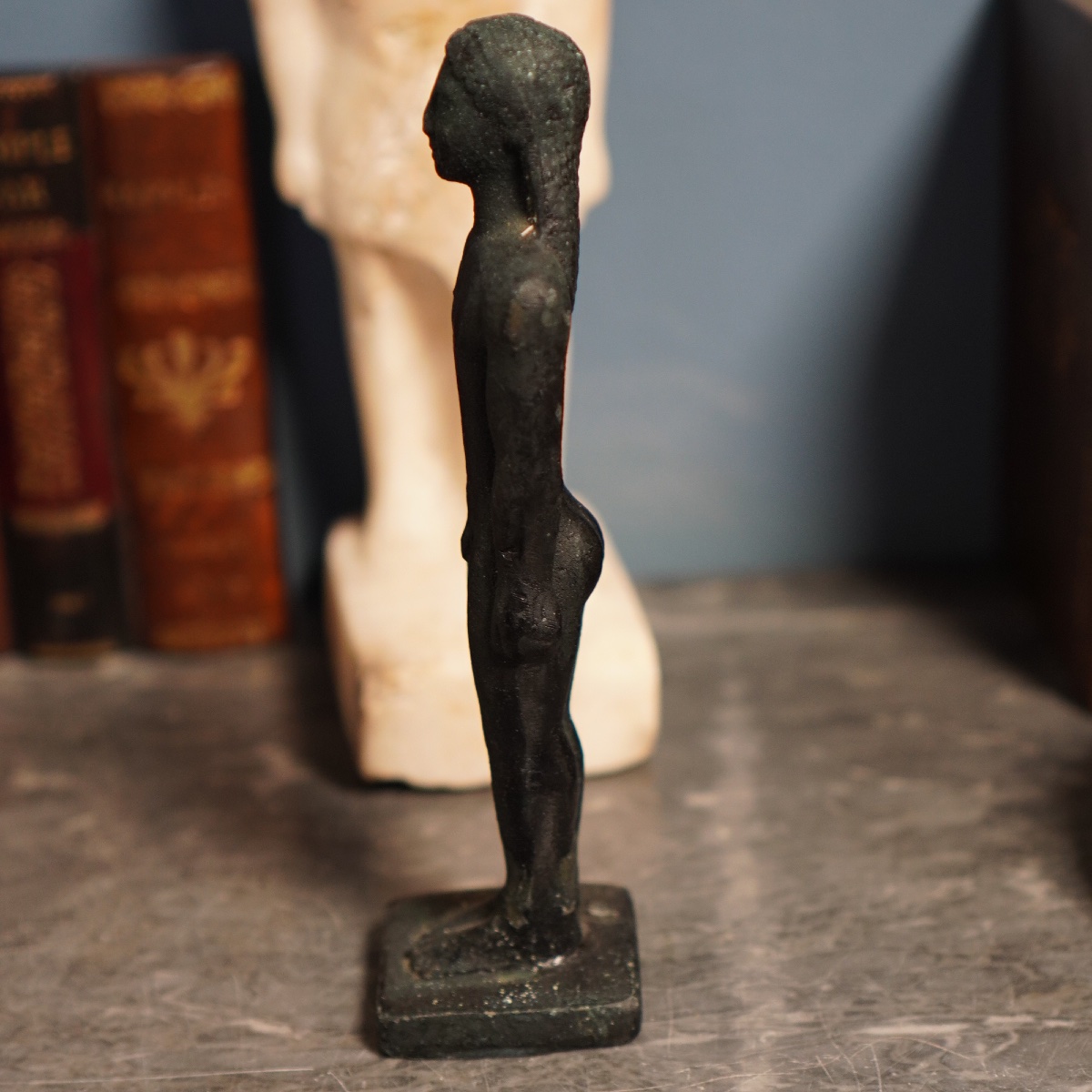  Ancient Bronze Archaic Kouros Figure -photo-2
