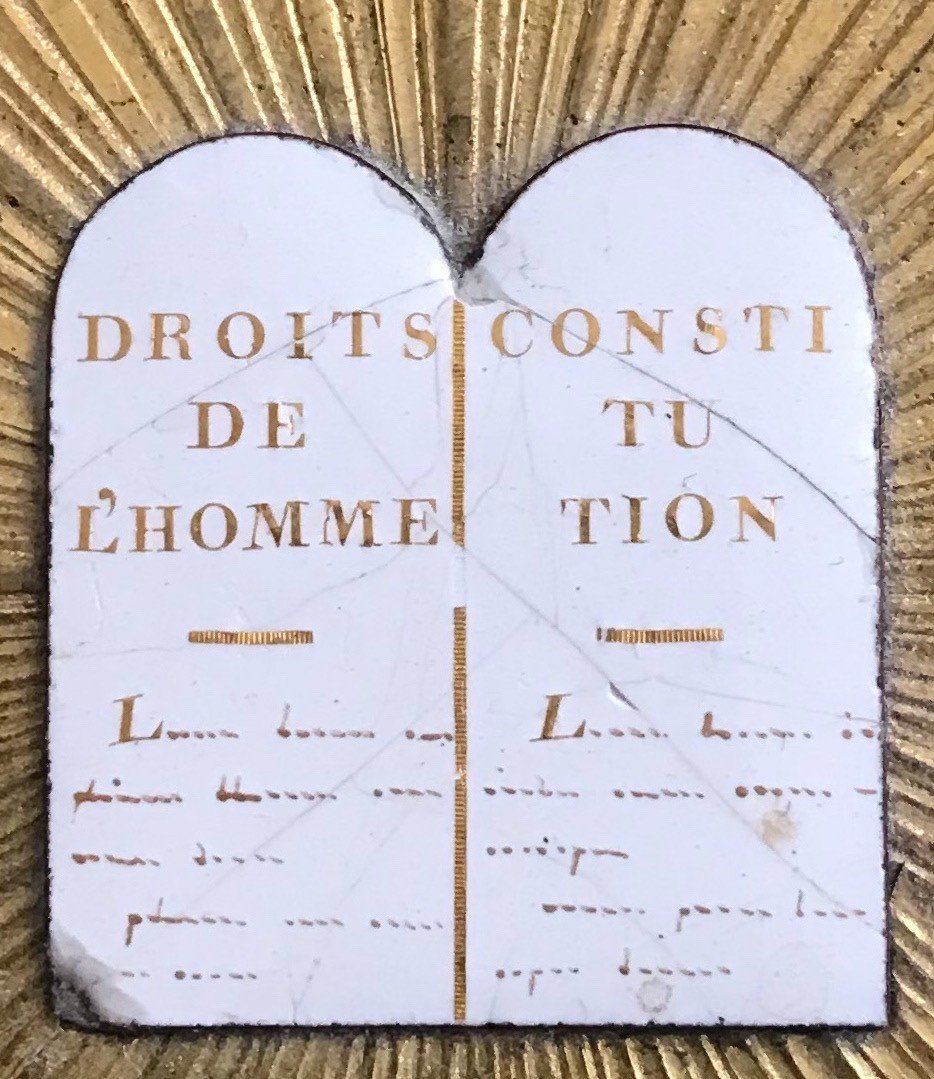 Insigne De De Député De l'Assemblée Législative En Bronze Doré-1792- Révolution-photo-3