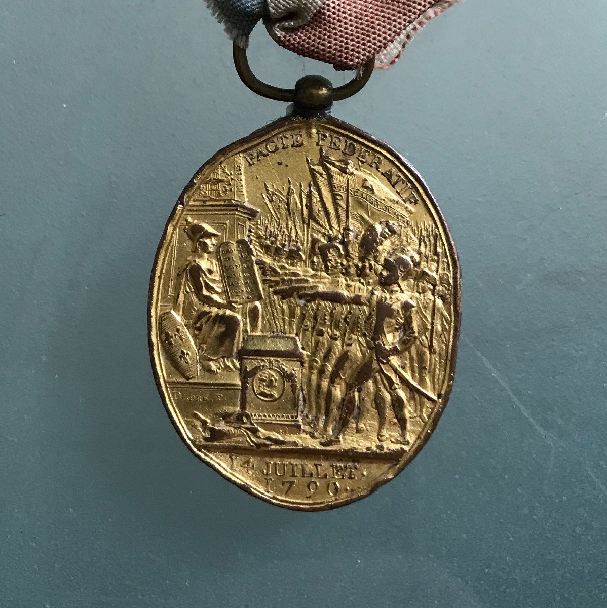 Médaille Du Pacte Fédératif-dupré-1790-révolution Française-photo-3