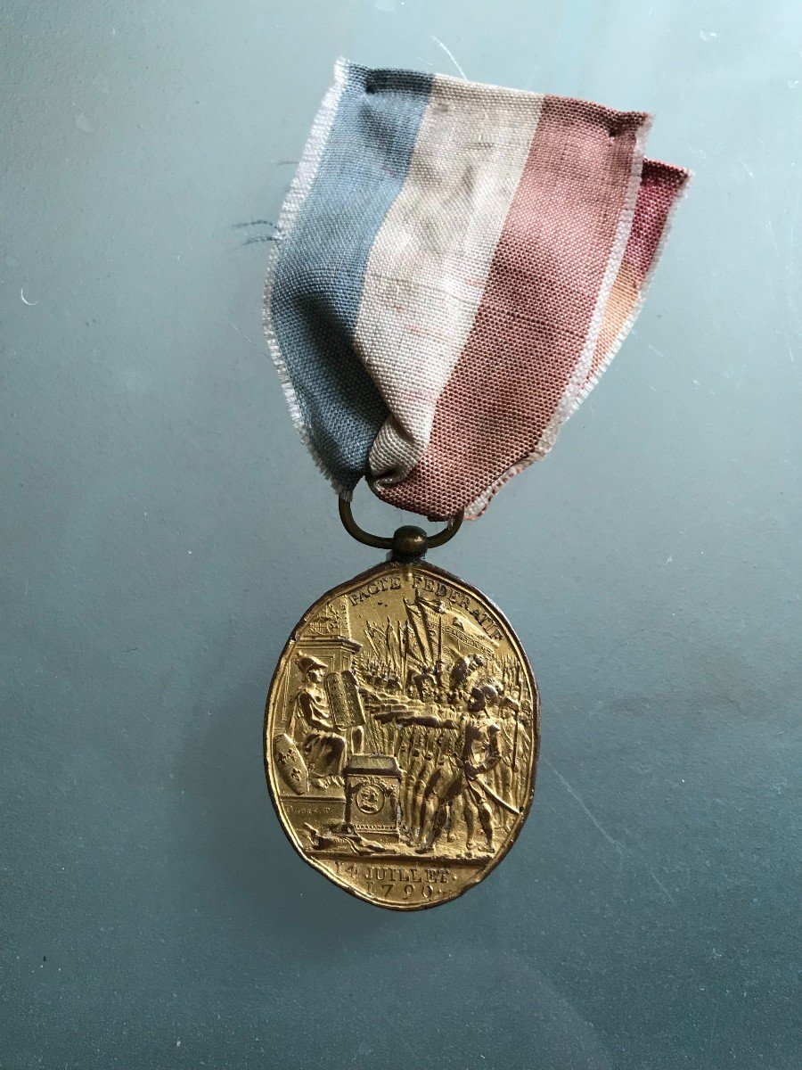 Médaille Du Pacte Fédératif-dupré-1790-révolution Française