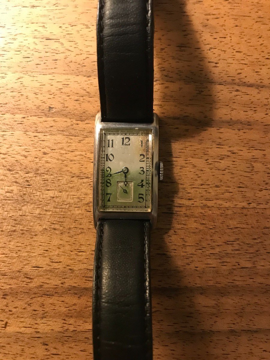 Proantic: Omega Silver Watch-curvex-works Perfectly-revised-1930s