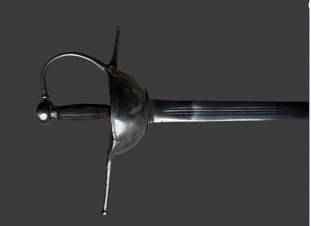 Rapière espagnol- en fer forgé- Taza- 106 cm -17eme siècle-photo-2