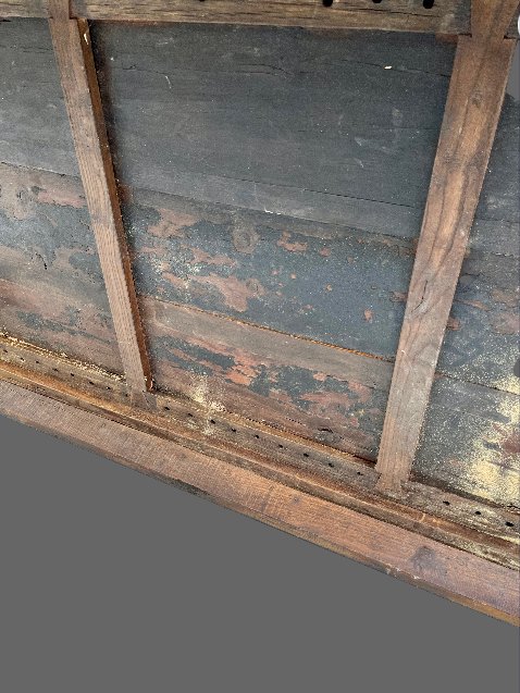 Lit de fumeur d'opium - Laque noire - Chine 19eme-photo-4