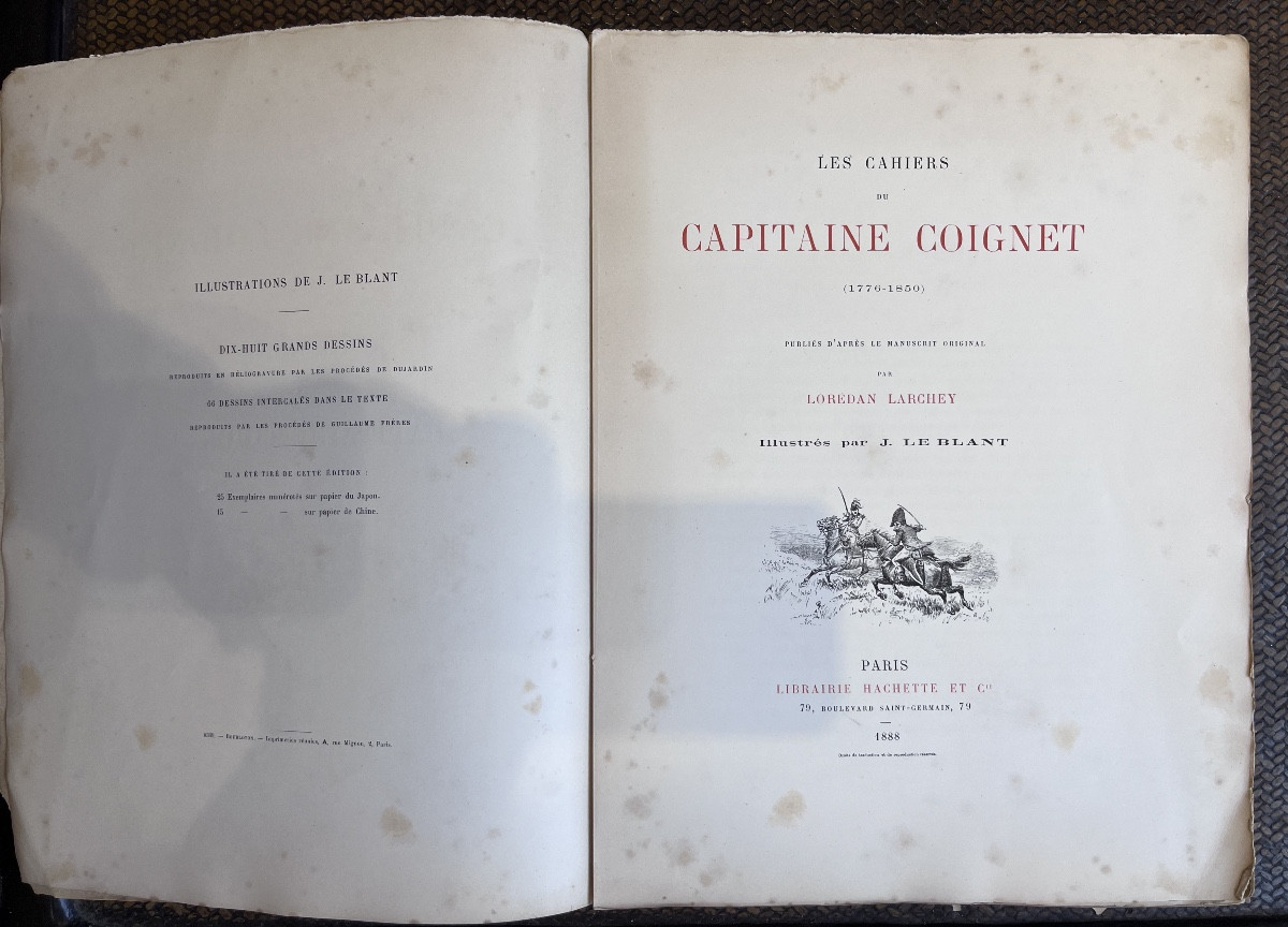 Les carnet du capitaine Coignet - Hachette- 1ere édition revue et corrigée  et illustrée - 1888-photo-2
