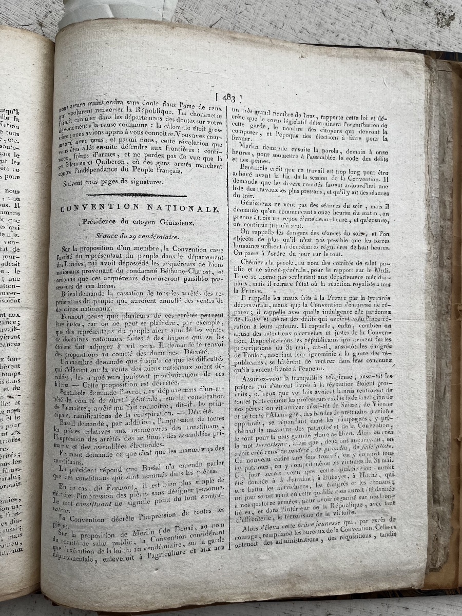 La Sentinelle Revolutionary Newspaper J.blouvet-53 Issues 1795-96 Girondins-photo-1