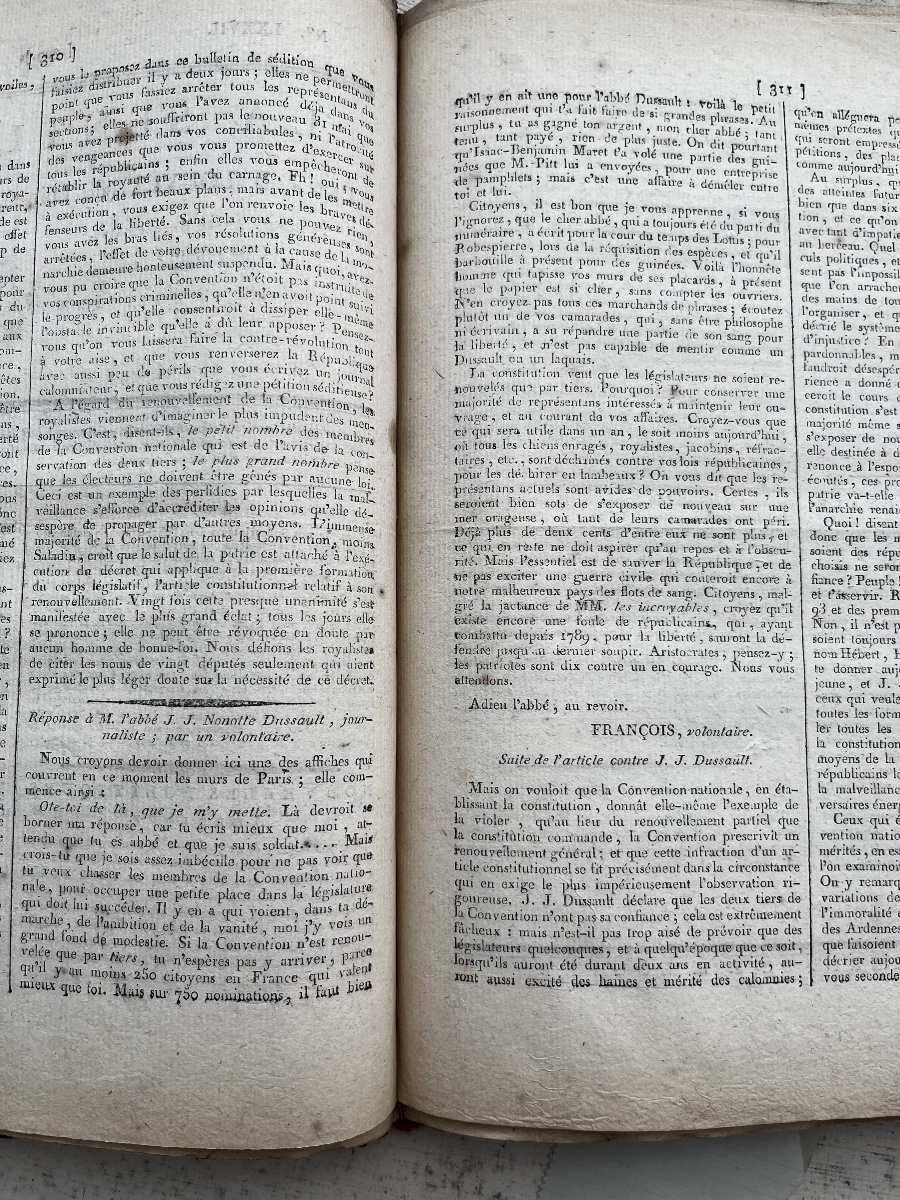 La Sentinelle Revolutionary Newspaper J.blouvet-53 Issues 1795-96 Girondins-photo-4