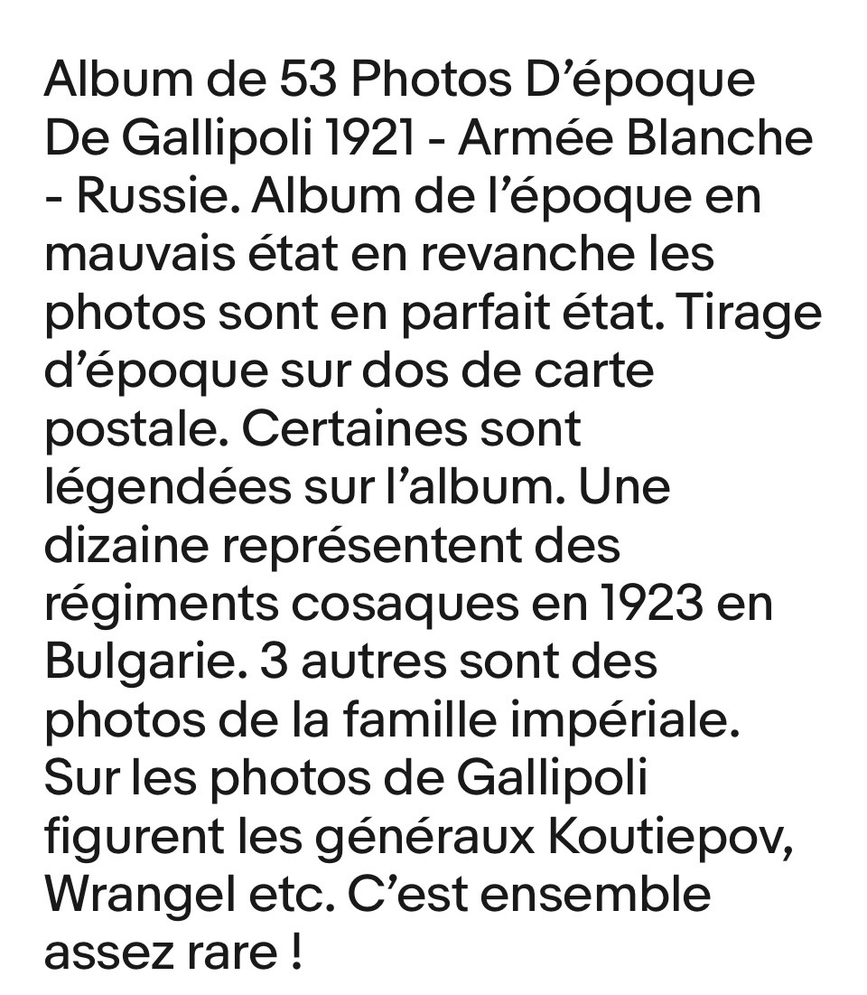 Album de 53 Photos D’époque  De Gallipoli 1921 - Armée Blanche  - Russie-photo-2