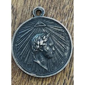 Médaille pour la prise de Paris 1814-Argent massif- Russie Russia 