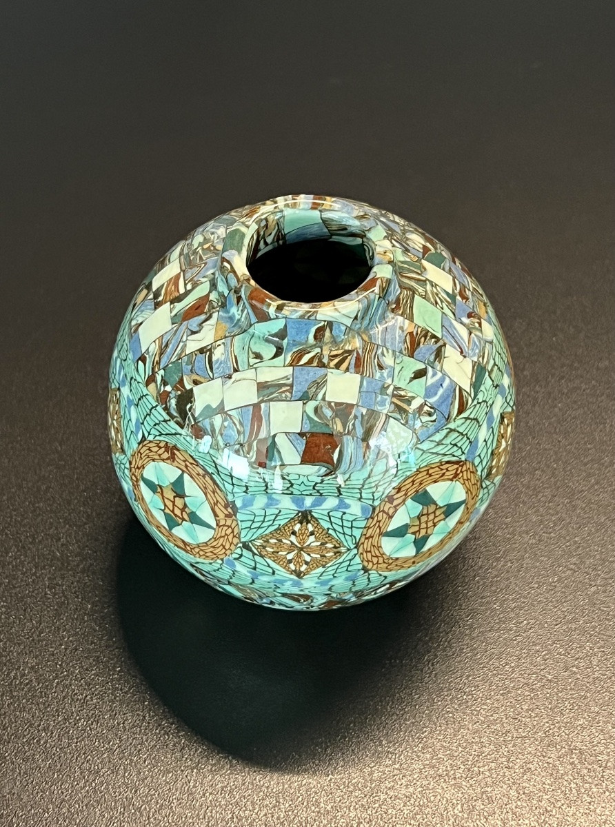 Vase Signed Jean Gerbino, Vallauris, 1960s-photo-3