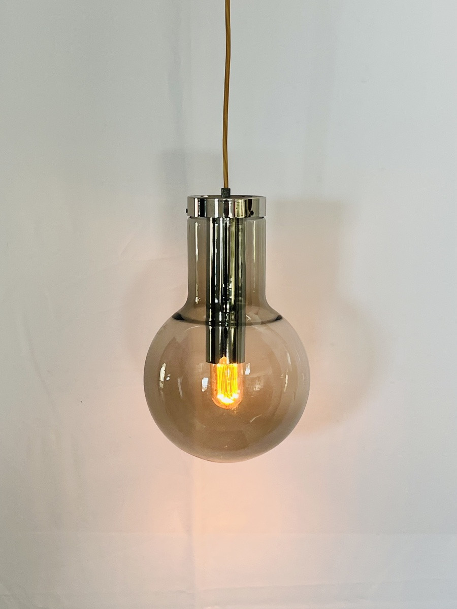 Suspension Maxi Bulb moyenne par Raak Amsterdam, Pays-Bas années 60-photo-4