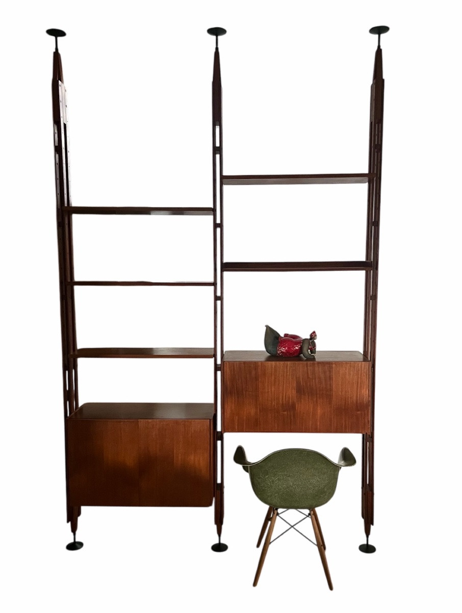 Lb7 "infinito" Modular Bookcase By Franco Albini For Poggi, Italy 1957-photo-3