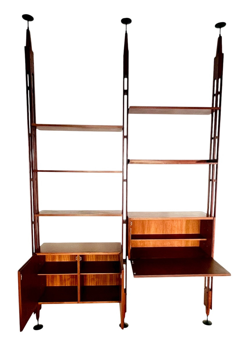 Lb7 "infinito" Modular Bookcase By Franco Albini For Poggi, Italy 1957-photo-4