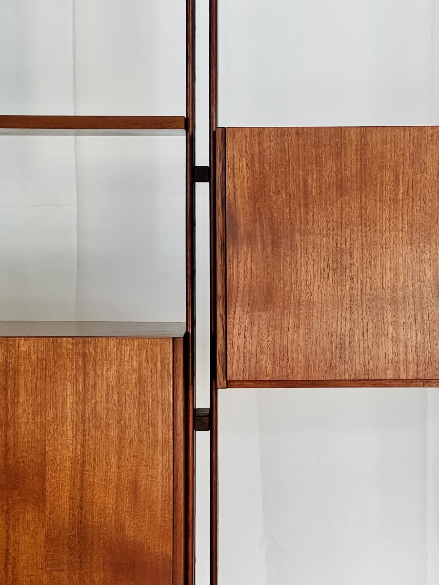 Lb7 "infinito" Modular Bookcase By Franco Albini For Poggi, Italy 1957-photo-7